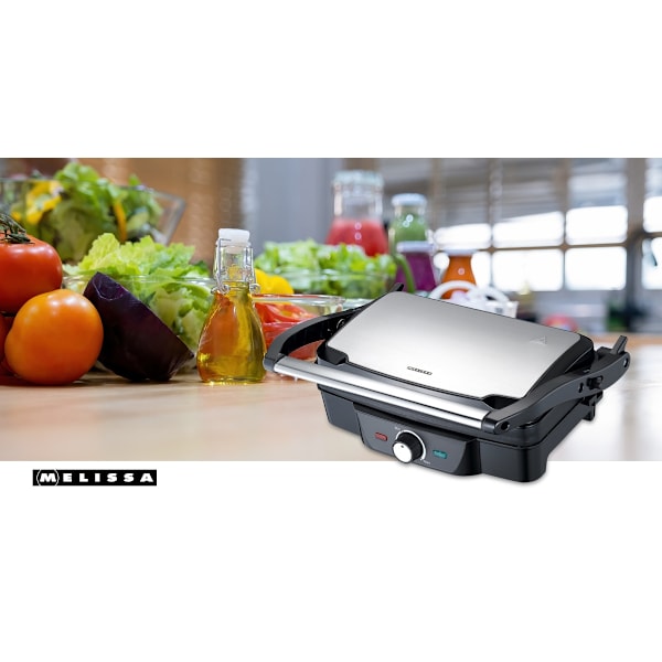 Panini / Bordgrill 1600W Sort / Rustfrit stål tophus
