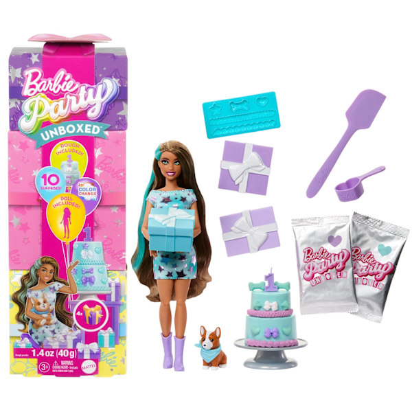 Barbie Party Unboxed -Docka