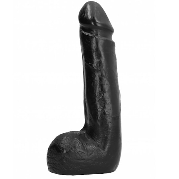 All Black - Pehmeä musta Realistic Dildo 20 cm