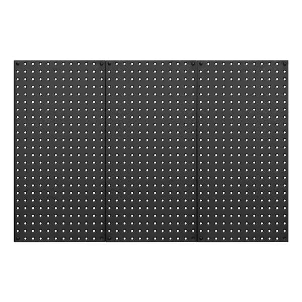 Hulplader i metal, 3 stk., 61 x 30,5 cm, bæreevne 60 kg, sort