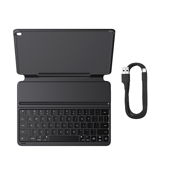 Fodral med tangentbord för iPad 10,2'' 2019-2021 + USB-C-kabel Brilliance Series svart