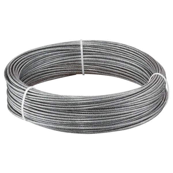 Rustfri stålwiresæt, 2 mm, 35,1 m, PVC-belagt
