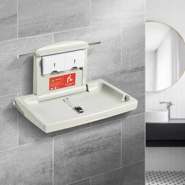 Väggmonterad skötbord, nedfällbar, HDPE