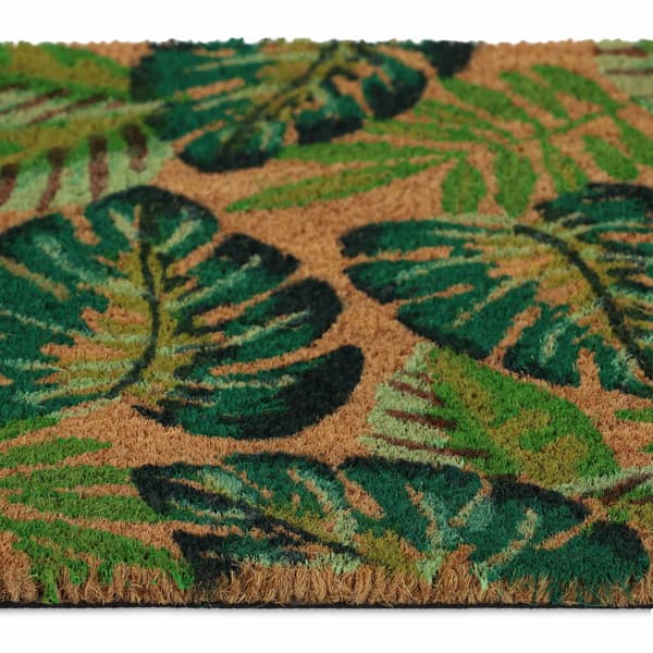Dörrmatta i kokosnöt Monstera blad