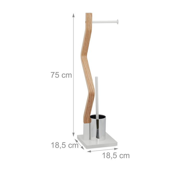 WC-tuoli seisomassa valkoinen