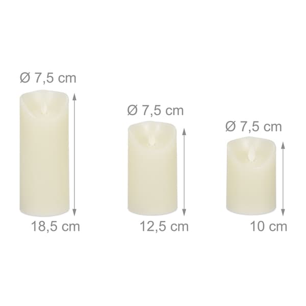 LED lys sæt med 3 stk