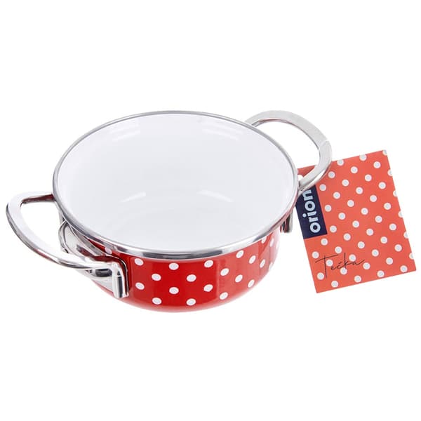 TECKA emaljerad gryta 14 cm, 650 ml
