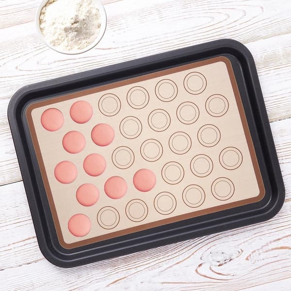 Silikone bagemåtte til macarons, non-stick, 42x29,5 cm