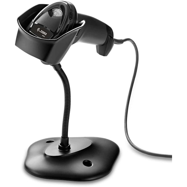 Zebra DS2208 - stregkodescanner med stativ, sort