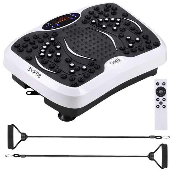 Vibrationsplatform med modstandsbånd, Bluetooth, 5 programmer