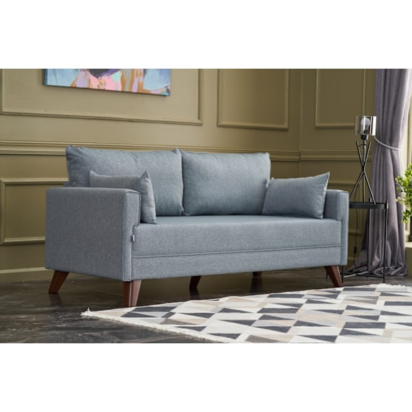 2-sæders sofa Bella Soft İkili Koltuk - Blå