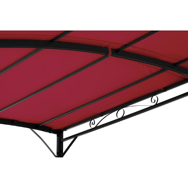 Trädgårdstak, fristående lusthus, 2,6 x 3 x 2,5 m, röd
