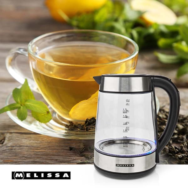 Elkedel, 1,7L glas, 2200W, Temp Control
