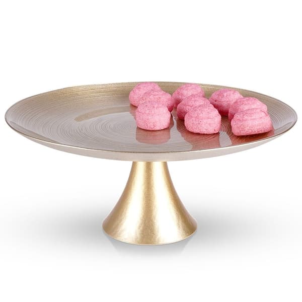 Elegant kagefod i glas - 28 cm diameter