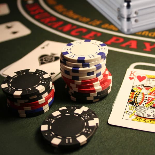 Pokertaske med 500 chips