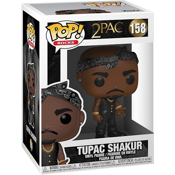 POP-figur Tupac Vest med bandana