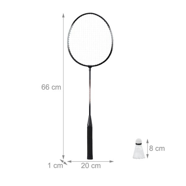 Badmintonsæt med taske