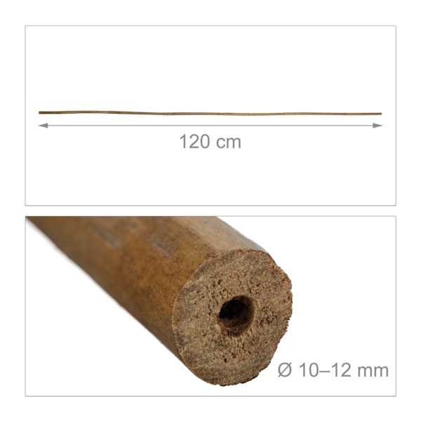 Bambuspinde 120 cm i et sæt med 40 stk