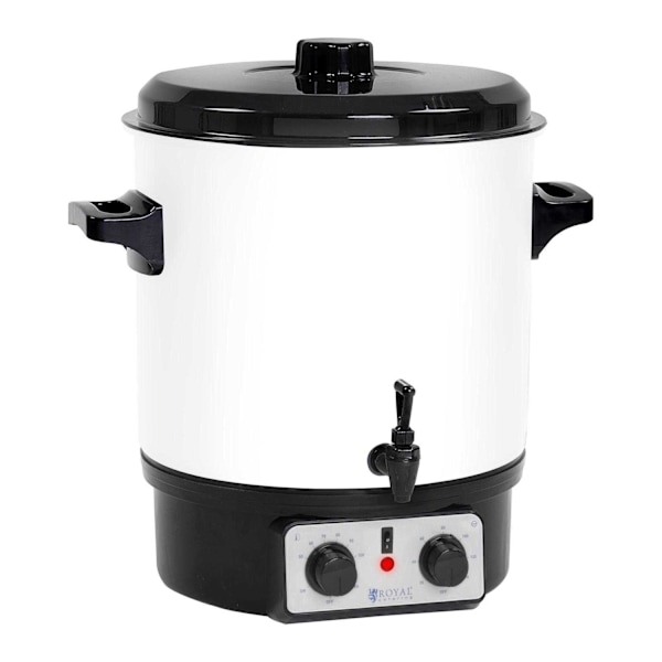 Varmevarmer til gløgg, kaffe med timer hane, 1800W 27L