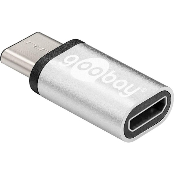 Adapter USB-C till USB 2.0 Micro (Typ B) - Silver