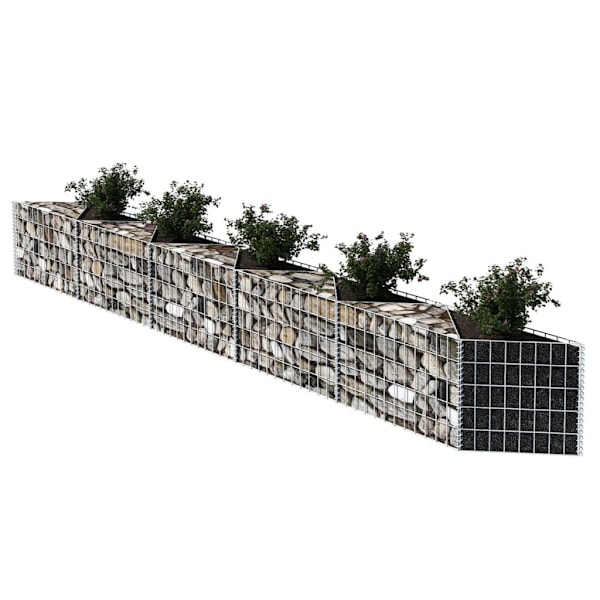 Gabion kurv galvaniseret stål 300x30x50 cm