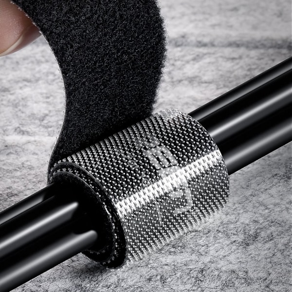 Tarranauha, Velcro-kaapelin järjestäjä, kaapelit, 2 m - musta