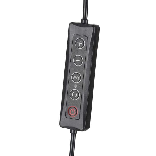 LED-buelampe til vippeextension 36W, justerbar, sort