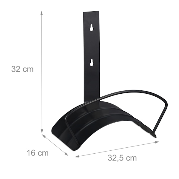 Slangeholder væg sort