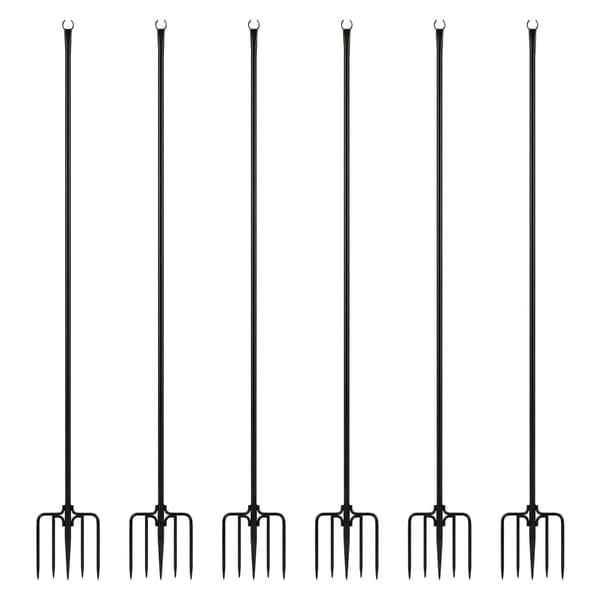 Ljusslingor för utomhusbruk, 3m, svarta, 6-pack