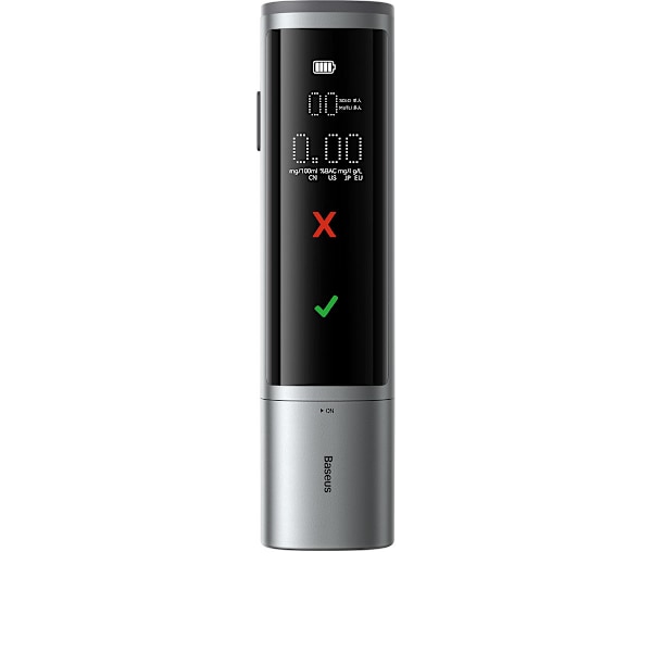 Elektroninen digitaalinen alkometri Pro Series langaton 470mAh - harmaa