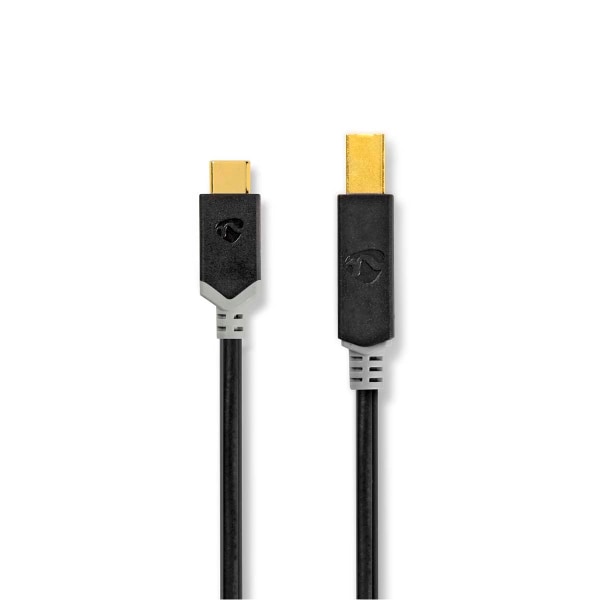 USB-kabel | USB 2.0 | USB-C™ Hane | USB-B Hane | 15 W | 480 Mbps