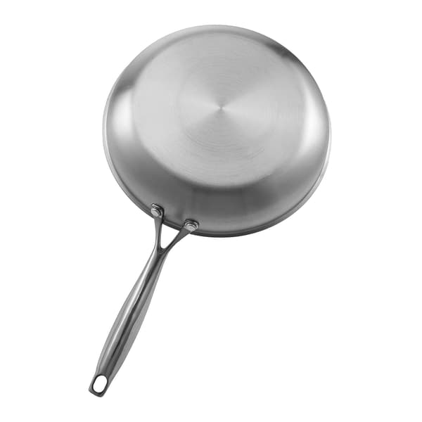 Tri-lags stegepandesæt i rustfrit stål, 20-30 cm, induktionssikker