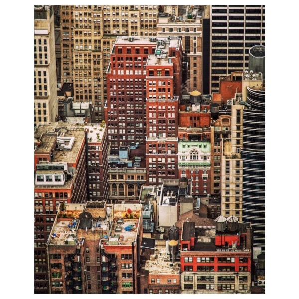 Monivärinen Manhattan - 70x100 cm
