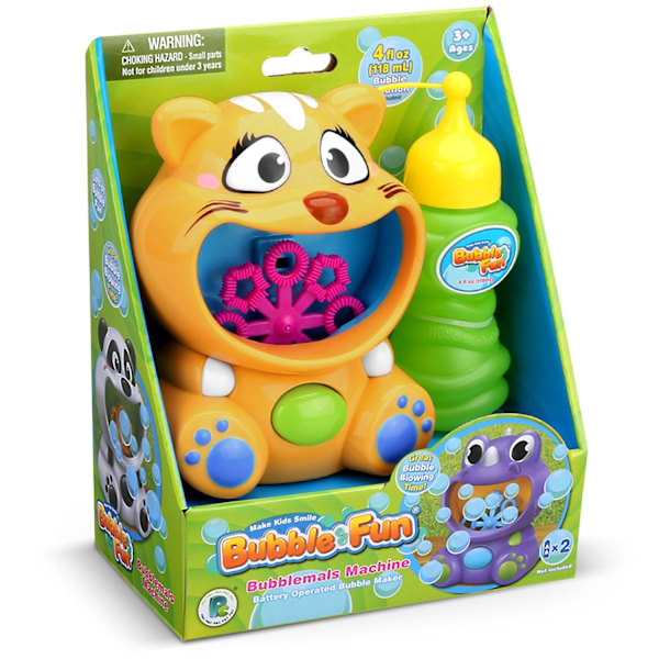 Boblemaskine i form af en gul kat - Ricokids RK-900