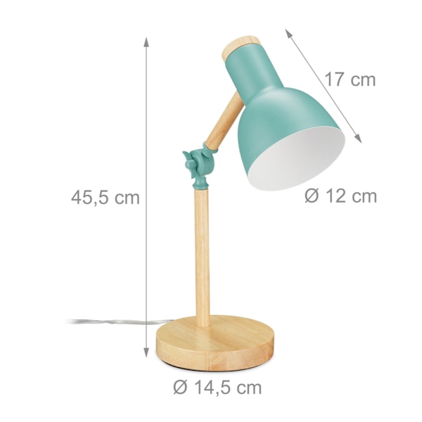 Bordlampe i træ