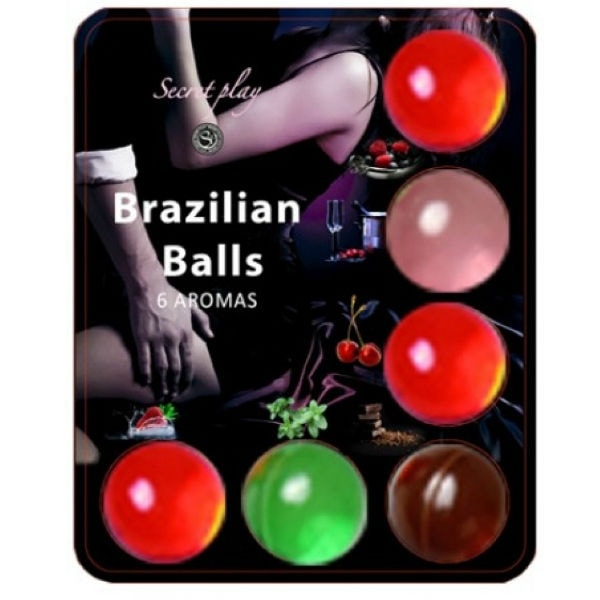 Secretplay - Brazillian Balls Lubricant Hot Balls 6 enheter