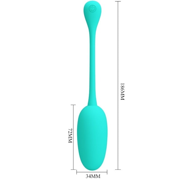 Pretty Love - Knucker Water Green Rechargeable Vibrating Egg