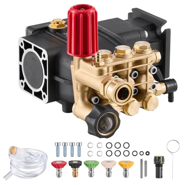 Højtryksrenserpumpe 3300 PSI, 2,5 GPM, 3/4 tommer aksel – Vandret