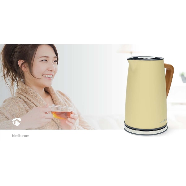 Vedenkeitin | 1.7 l | Soft-Touch | Keltainen | Pyörivä 360 astetta | Piilotettu lämmityselementti | Strix® ohjain | Tyhjäksi kiehumisen suoja