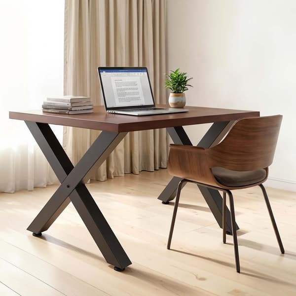 X-Frame bordben, 2-pak, 750x790 mm, stål, sort
