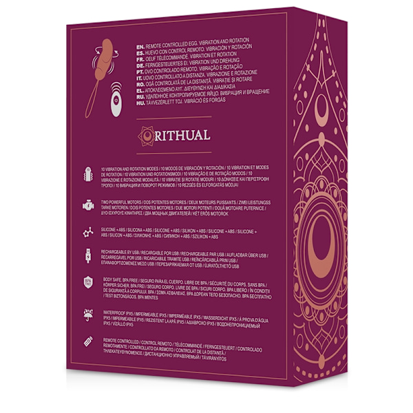 Rithual - Esha Egg -kaukosäädinjärjestelmän pyöritys + tärinä