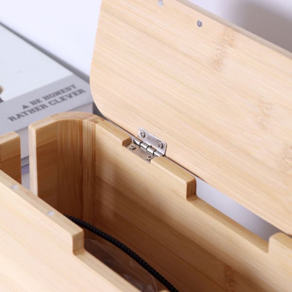 Bambu-kabelbox med magnetiskt lock – Organisera och skydda
