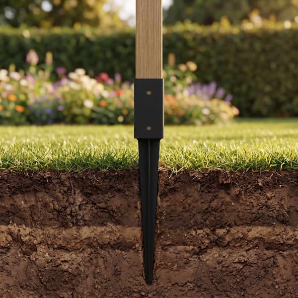 Insticksförankringar i rostfritt stål, 4-pack, 750 mm