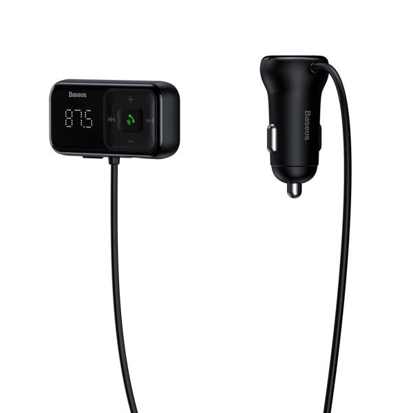 Trådløs Bluetooth FM-sender med oplader S-16 Overseas edition sort