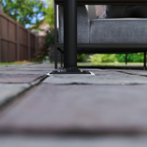 Parasolstativ af beton, udkraget paraplystativ, firkantet paraplyholder, stativ til udkraget paraply 113/92 mm, paraplyvægt til altan, terrasse, have,