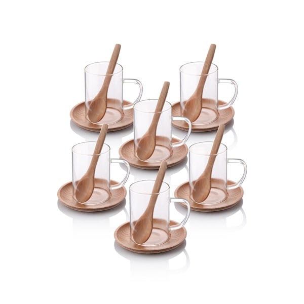 Tekoppsset (18 delar) MRT-SET-4 - Vit