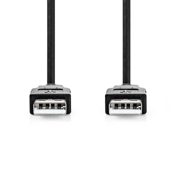 USB-kabel | USB 2.0 | USB-A Han | USB-A Han | 480 Mbps | Nikkelp