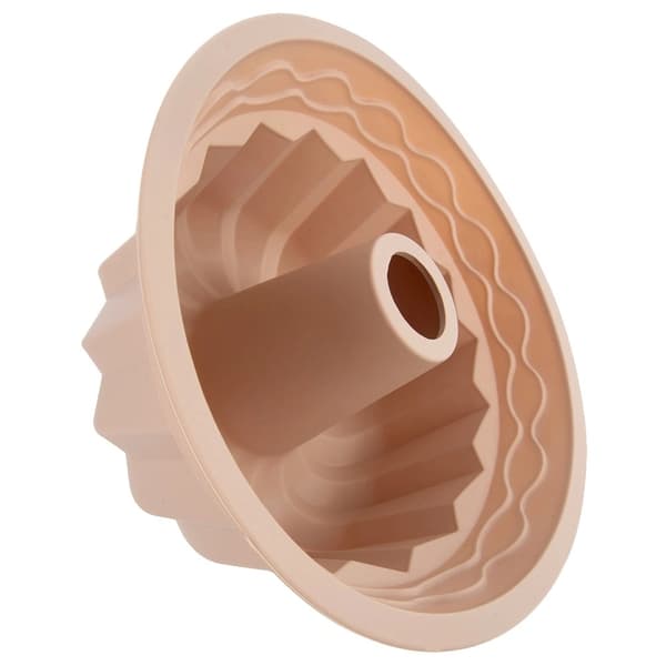 Silikone Bundt kageform, Beige, 23,5 cm