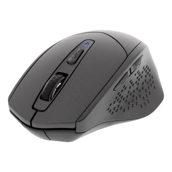 DELTACO Silent Bluetooth Mouse, 800-1600 DPI - Mørkegrå Grå