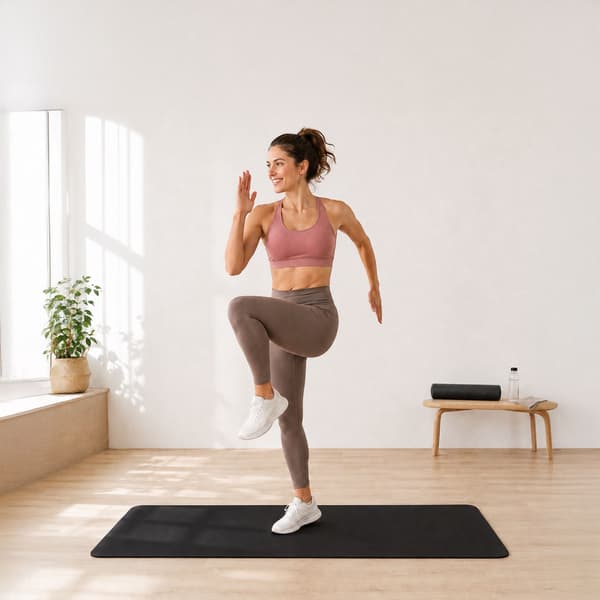 Yoga- og pilatesmåtte 5 mm med bærerem, 68 x 183 cm, sort